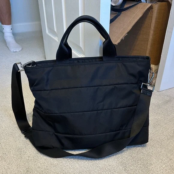 PRADA Tessuto Nylon w Calfskin Handles 2 Way Tote Bag - Picture 10 of 15